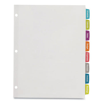 Avery® Big Tab Printable White Label Tab Dividers, 8-tab, Letter, White, 4 Sets freeshipping - TVN Wholesale